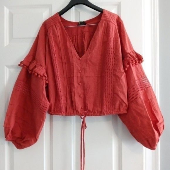 NWT House of Harlow 1960 Boho Skirt Set Burnt Orange - Picture 6 of 14